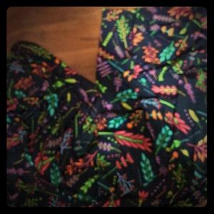 LuLaRoe Skirts - Beautiful deep purple and neon 🦄 floral maxi LuLaRoe Skirts - Beautiful deep purple and neon 🦄 floral maxi